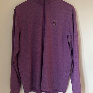 Greg Norman Collection Purple Quarter-Zip Golf Pullover
